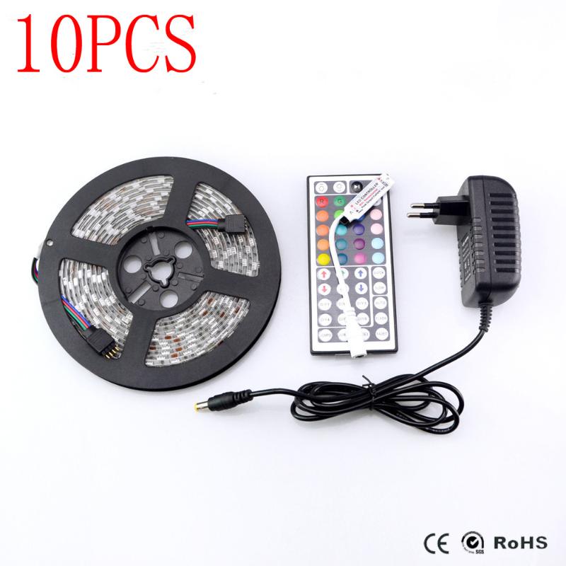 Strips 10PCS RGB Remoter 12V 3A Power Supply For 3528 LED Strip Light Driver Lighting Transformer Dimmer Controller Connector
