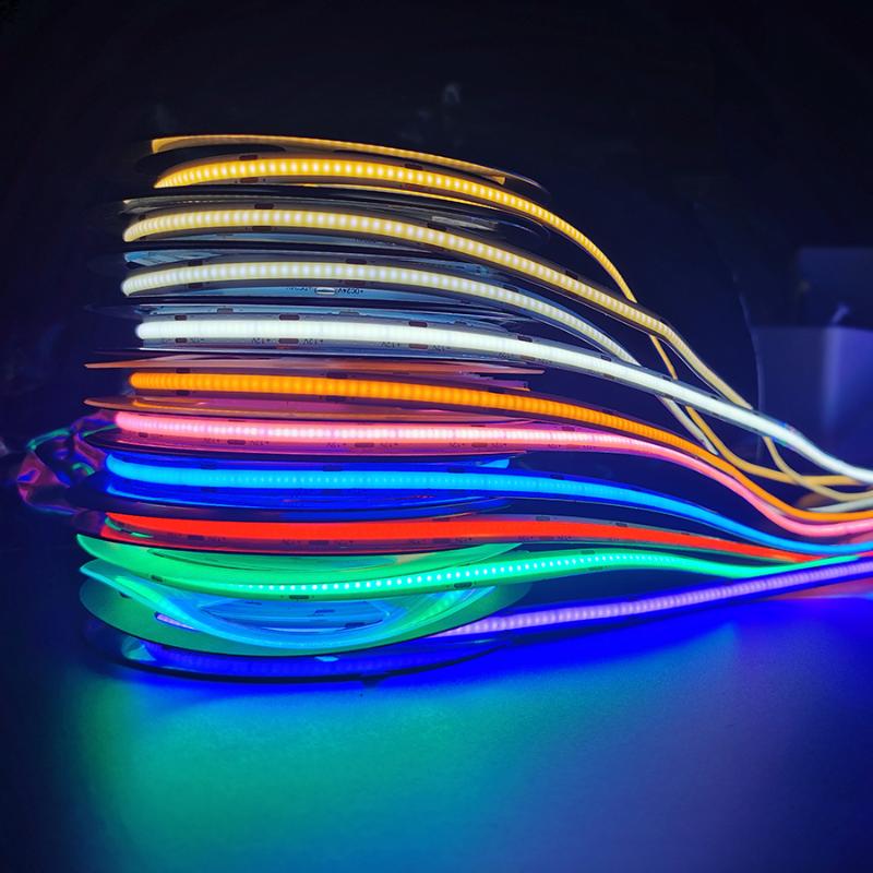 Strips LED Strip Light 5m 512 LEDs High Density Flexible FOB COB Lights Floor TV Background Decor Ribbon Tape DC 24V