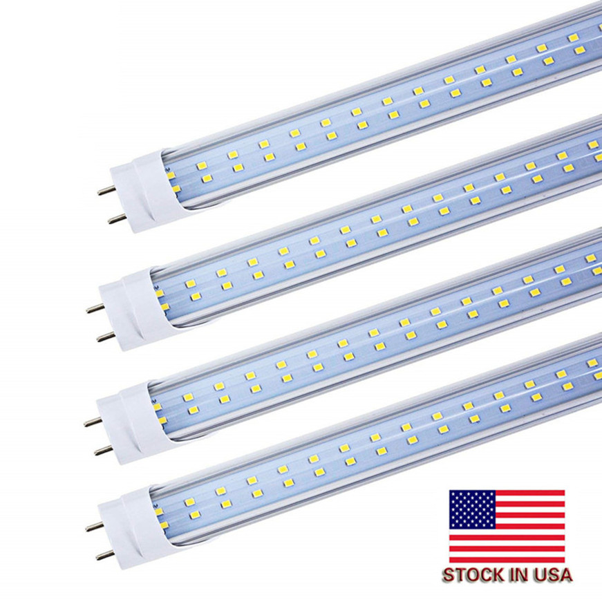 T8 LED light tubes in 4ft length with 18W, 22W, and 28W options for garage and shop ceiling lighting