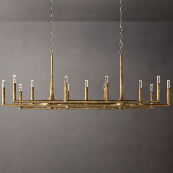 Thaddeus Linear Chandelier 72 Inches 13-Lights