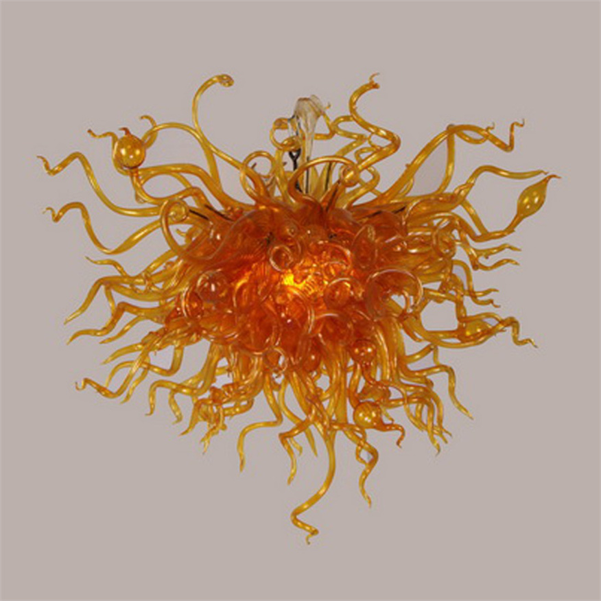 Tiffany-style floral crystal pendant lamp, 32x32 inches, handcrafted blown glass chandelier for contemporary living room lighting