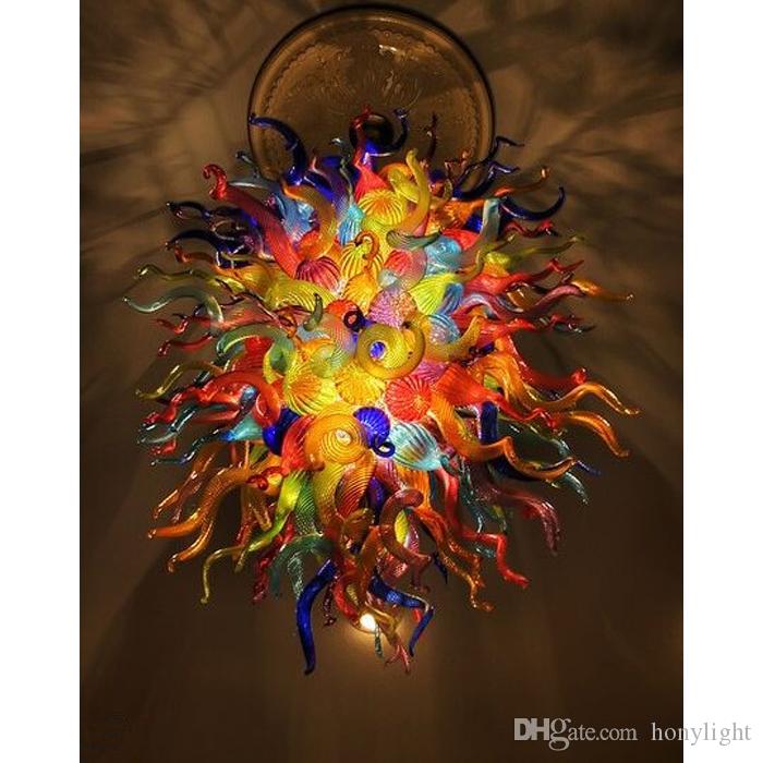 Tiffany-style stained glass LED chandelier lamps for elegant home decor and DIY hanging lighting