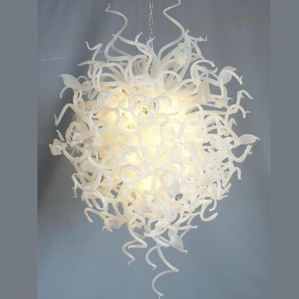 Top Sales Italian Lamps Style White Chandeliers Hand Blown Murano Glass Latest Indoor Lights Design Chandelier