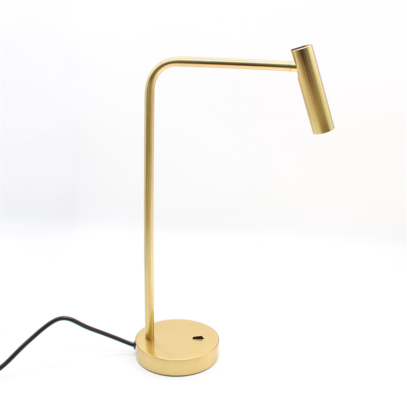 Topoch Table Light Stand Desk Lamp LED 3W 3000K Rocker Switch Aluminium Rotating Head Book Reading Spotlight EU US Plug AC 85-265V