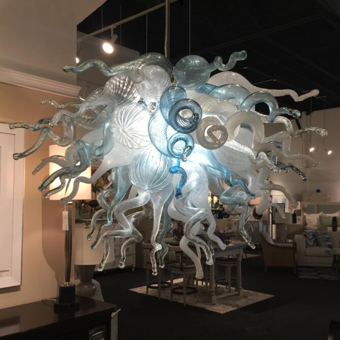 Traditional Murano Glass Chandelier Blue Colored LED Chandelier Lighting 100% Handmade Blown Glass Chandeliers for Living Room Dining Room

Handcrafted blue Murano glass LED chandelier, entirely ha...