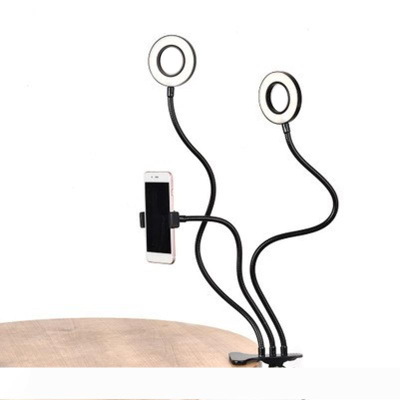 Universal Selfie Ring Light with Adjustable Phone Holder, Flexible Stand for Streaming, Office, and Kitchen Use