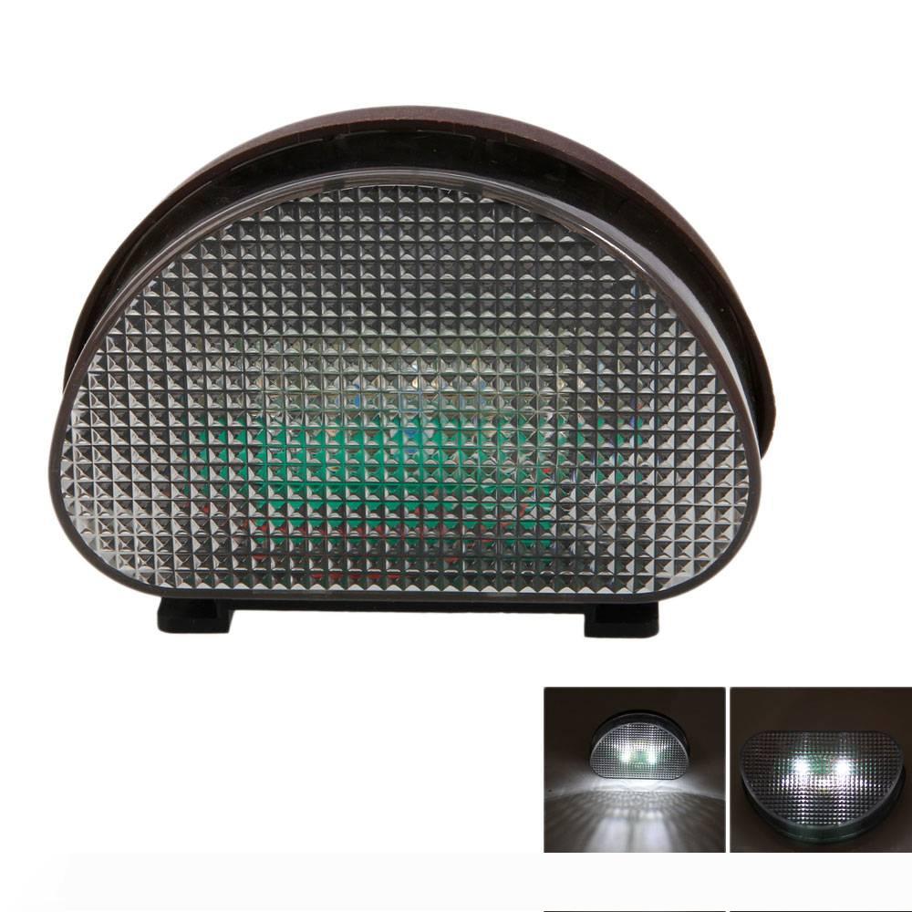 Upgraded solar-powered white LED fence lights for garden and outdoor home decoration