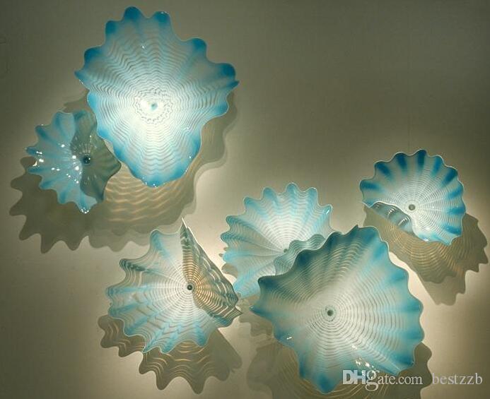 Urban-inspired handcrafted glass wall plates with modern artistic flair