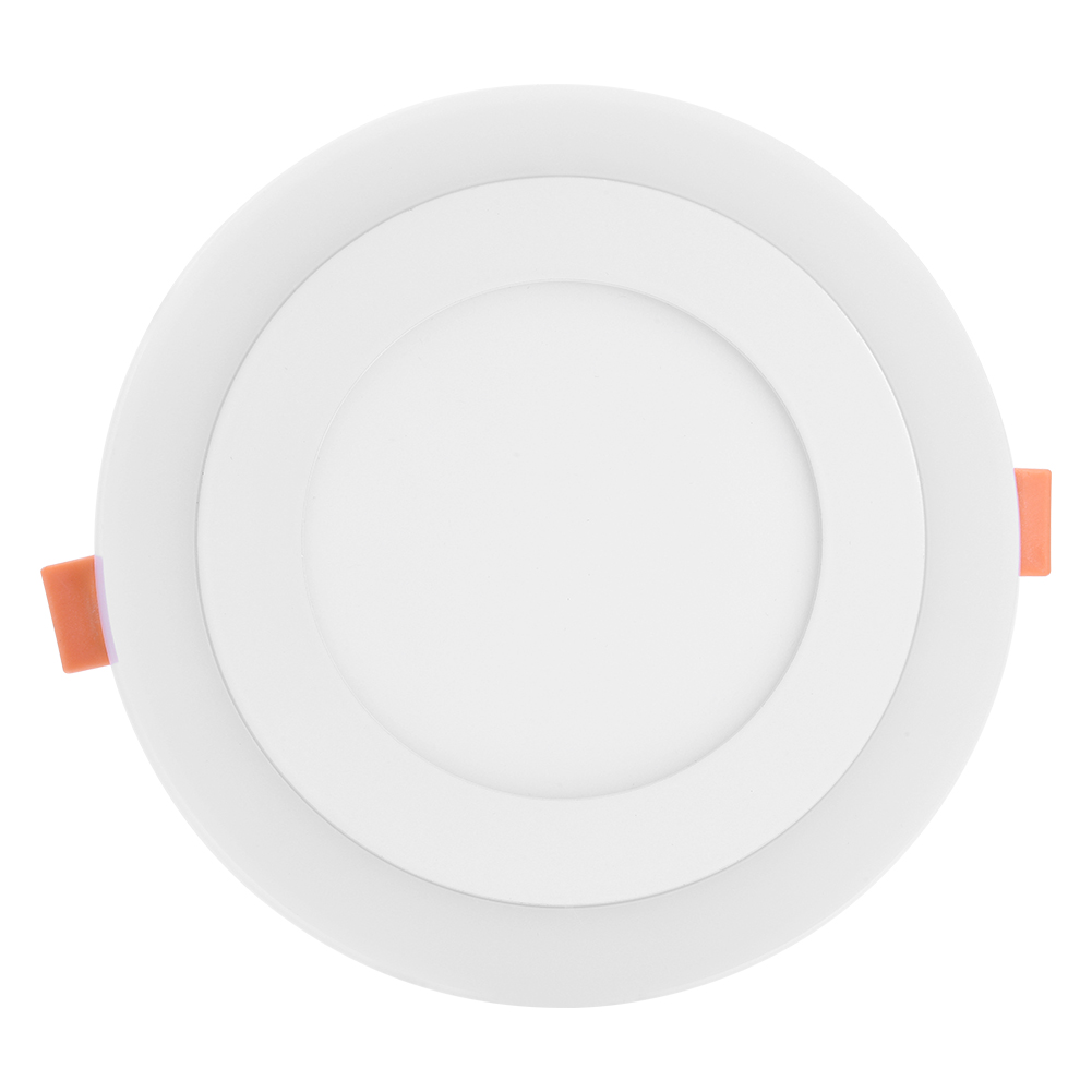 US warehouse ships ultra-slim two-tone round recessed panel lights with high-brightness SMD 2835 LEDs