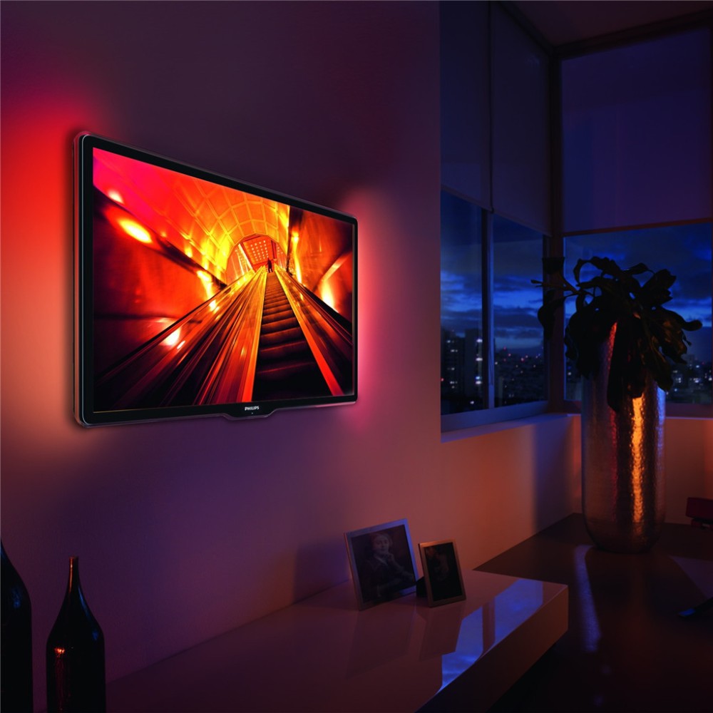 USB-powered 5V 50CM LED strip light for HDTV background lighting with SMD 5050 LEDs, ideal for home DIY decoration and IP65 waterproof rating
