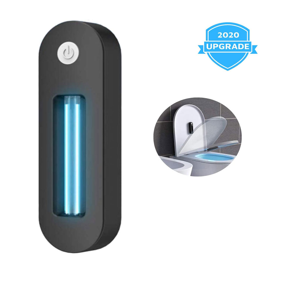 UV sanitizer lamp with USB charging, portable for disinfecting toilets, wardrobes, and shoeboxes
