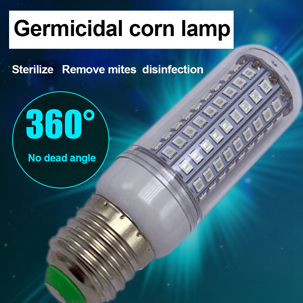 UV sterilization bulbs in E27, GU10, E14, E12, B22 bases for home and hospital disinfection