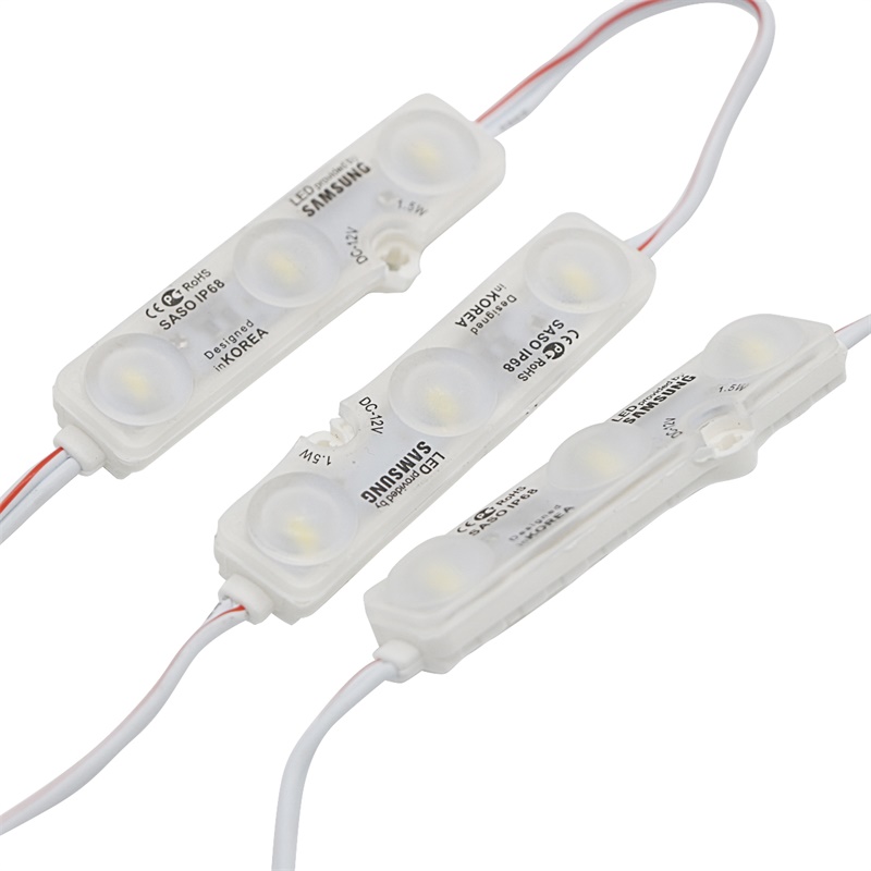 VCHUANG 100pcs waterproof IP68 DC12V 1.2W SMD2835 LED modules with ultrasonic injection for decoration