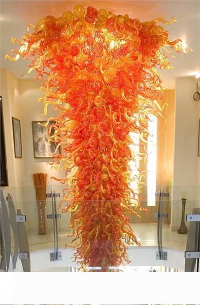 Very Large Tiered Chandelier Light Fixture for Wedding Banquet Hall LED Light Source Style Modern Murano Glass Chandelier Lamps