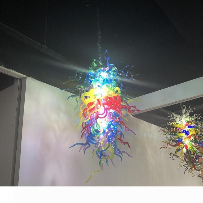 Vibrant Murano glass pendant lights in customizable colors, sizes, and artistic designs for stylish LED home decor