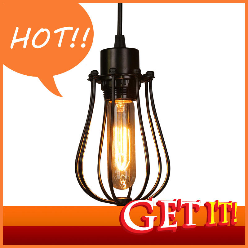 Vintage iron pendant LED lighting for modern homes with an industrial touch