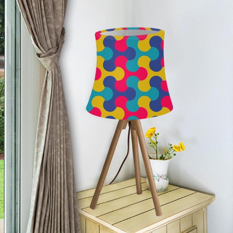Vintage Nordic-inspired washable printed lampshade for modern bedside or wall lighting