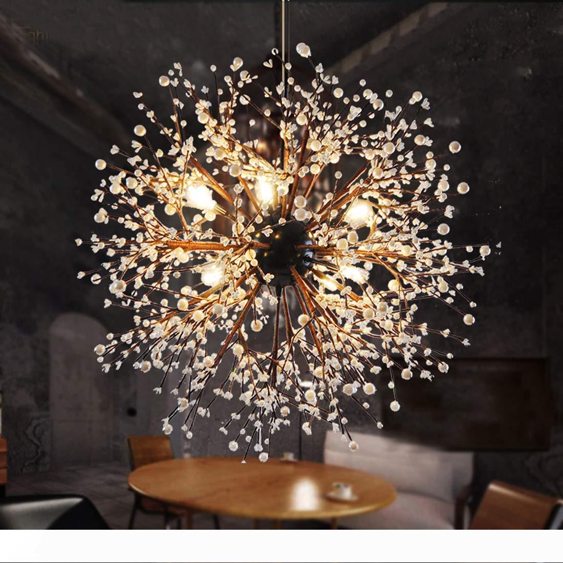 Vintage-inspired hanging LED chandeliers with crystal accents, available in 60, 80, and 120 cm diameters for restaurant, foyer, or villa ceiling lighting