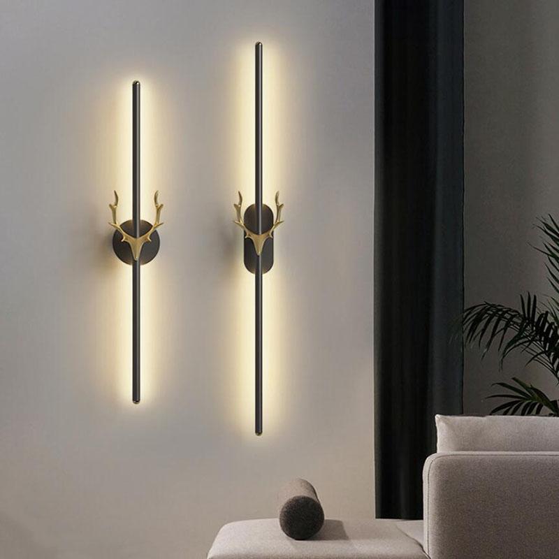 Wall-mounted modern LED tube lamps for up-down lighting in bedrooms, living rooms, and corridors