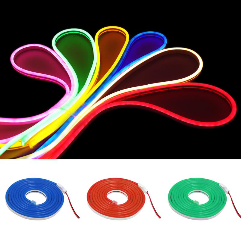 Waterproof 12V LED neon strip with 120 lights per meter for outdoor decoration