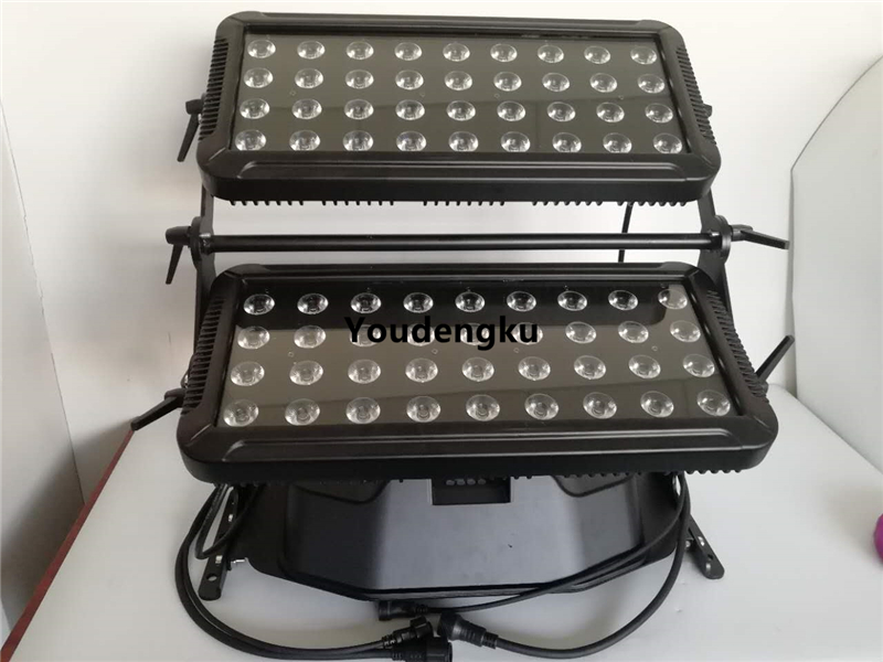 Waterproof 72-piece 18W 6-in-1 RGBWA+UV LED wall washer for urban color lighting