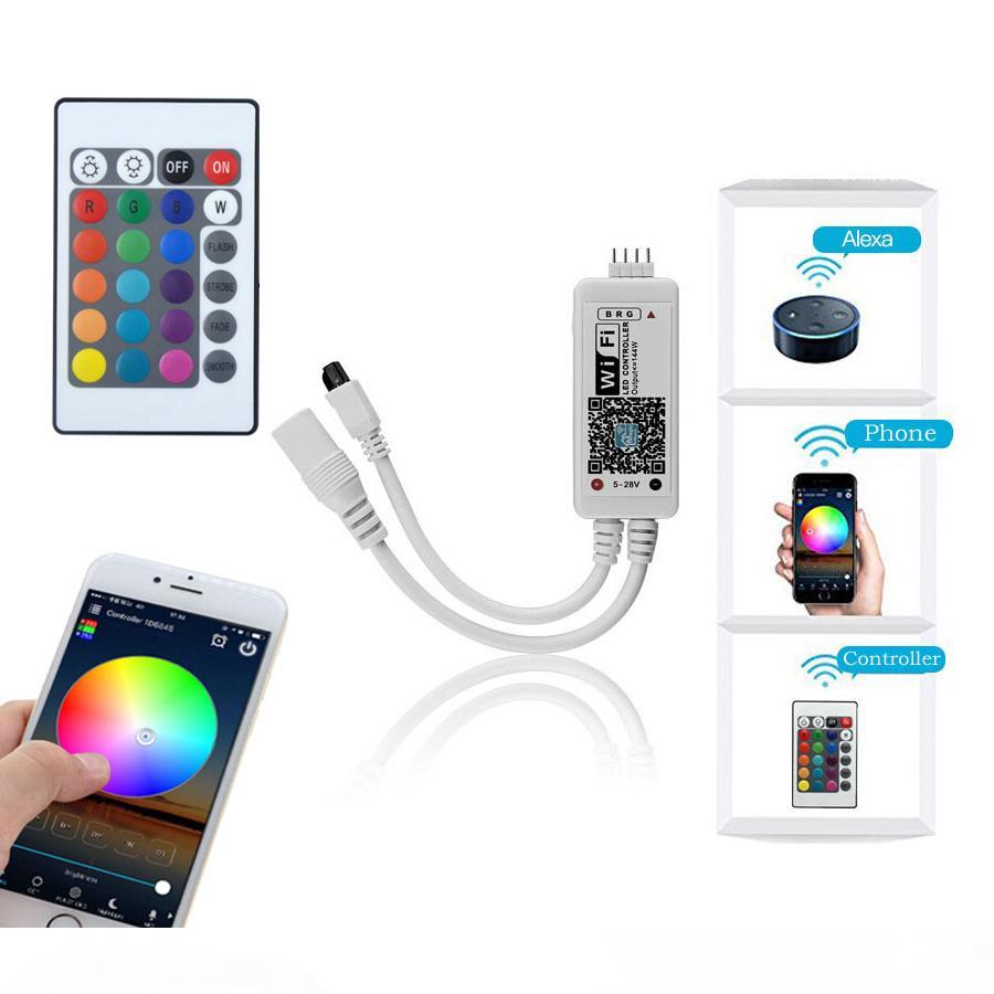 Waterproof flexible LED light strip in 5M, 10M, or 15M lengths, powered by 12V DC for holiday and decorative lighting