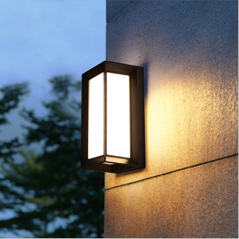 Waterproof IP65 outdoor LED wall lamps for balconies, gardens, plazas, porches, and public park gateposts