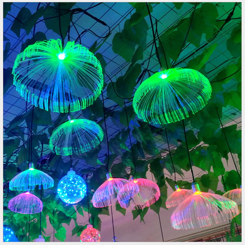Waterproof IP66 outdoor LED jellyfish lights for home, restaurant, or wedding decor in vibrant colors