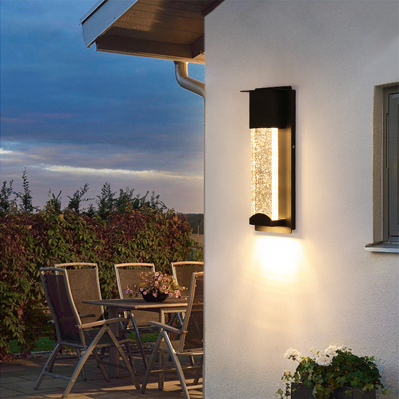 Waterproof modern outdoor wall lamps with minimalist LED design for balconies, corridors, gardens, and porch decoration