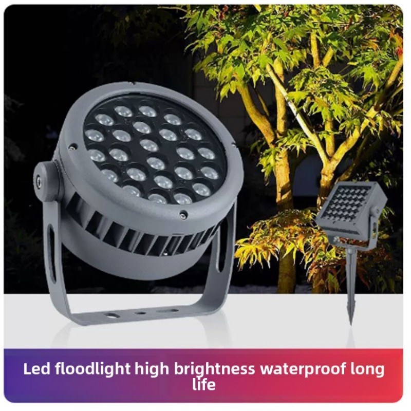 Waterproof outdoor LED spotlights for illuminating building columns and enhancing architectural decor