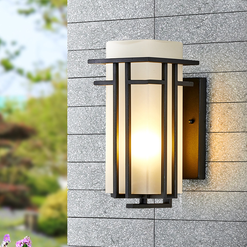 Waterproof outdoor lighting for gardens, Chinese-style wall lamps for bedrooms, bedside lamps, hotel hall and corridor retro lanterns, study, stair aisle lights, and entrance park illumination