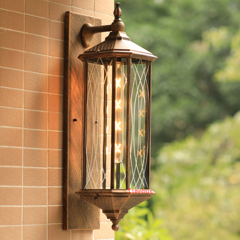 Waterproof outdoor wall lamps for villa balconies, corridors, hotels, home gardens, parks, and hospitals