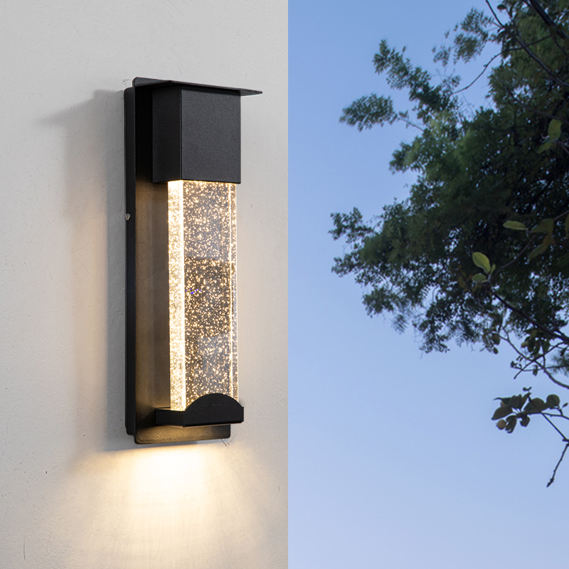 Waterproof outdoor wall lamps for villa gardens, porch decor, modern minimalist LED lighting for balconies and corridors
