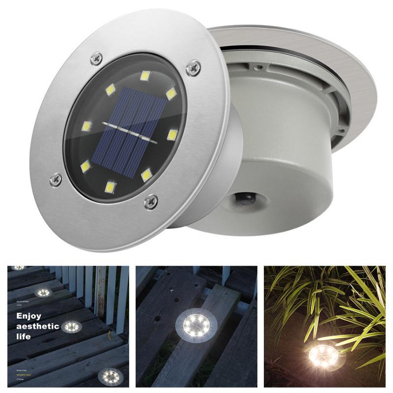 Waterproof solar LED lawn lights for outdoor garden and home illumination