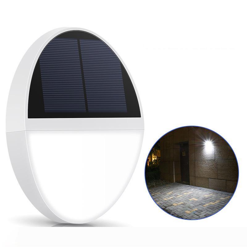 Waterproof solar-powered outdoor wall light with motion sensor for gardens