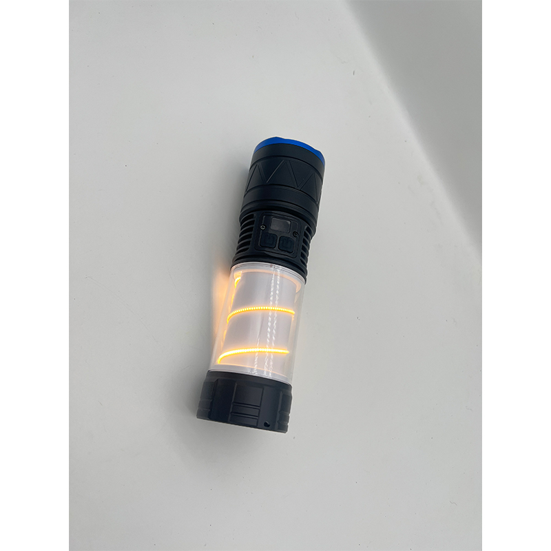 Weather-resistant rechargeable LED flashlight for outdoor use