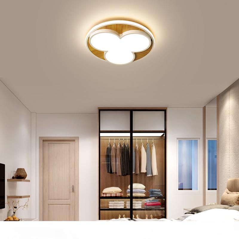 White and black modern LED ceiling lights for kids' bedrooms and children's room lighting fixtures