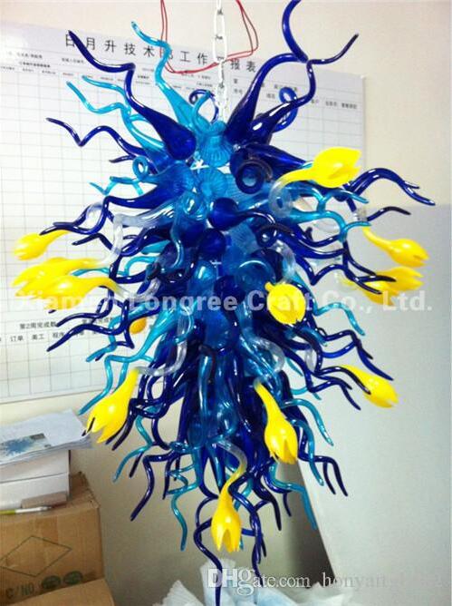 Wholesale handcrafted glass pendant lamps for hotels, featuring LED bulbs and compatible with 110V-220V, ideal for chandeliers