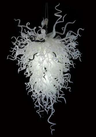 Wholesale modern pendant lamps featuring long, large black and white handcrafted Murano glass chandeliers