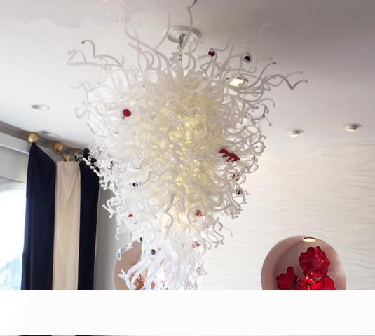 Wholesale price high-quality modern handcrafted glass chandelier lighting with LED bulbs, ideal for weddings