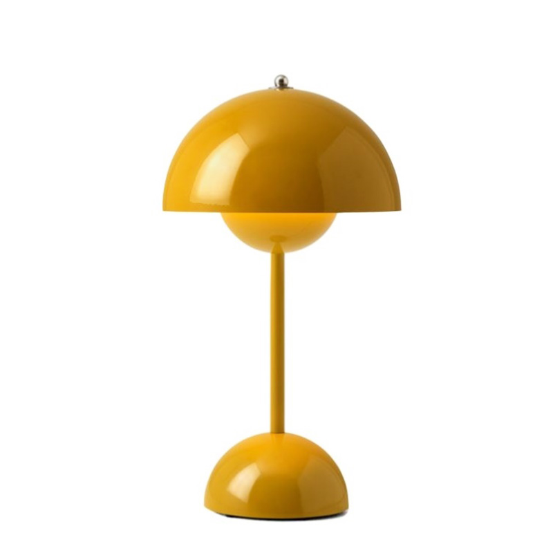 Wireless Charging LED Table Lamp With Touch Modern Fashion Bedroom Office Restaurant Rechargeable Portable Aluminum Desk Lights