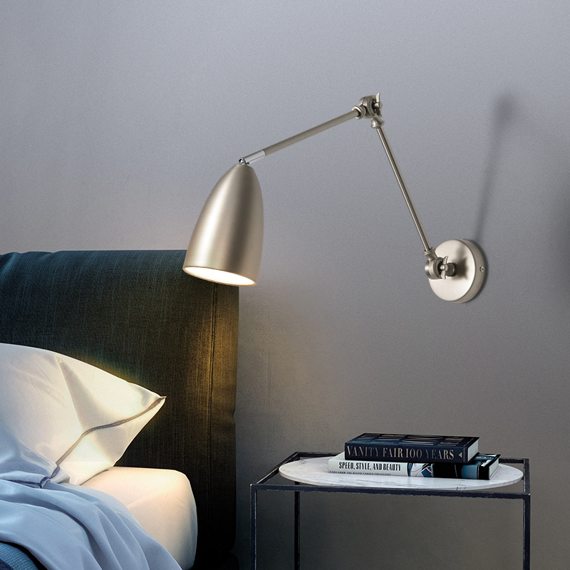 With Rocker led Wall Lamp Bedroom Bedside Light Nordic Retractable Folding Long Arm Study Reading Wall Lights Industrial Wind Sconces

Nordic-style retractable wall lamp with rocker LED for bedroom, study, or bedside reading, featuring a long folding arm and industrial wind sconce design