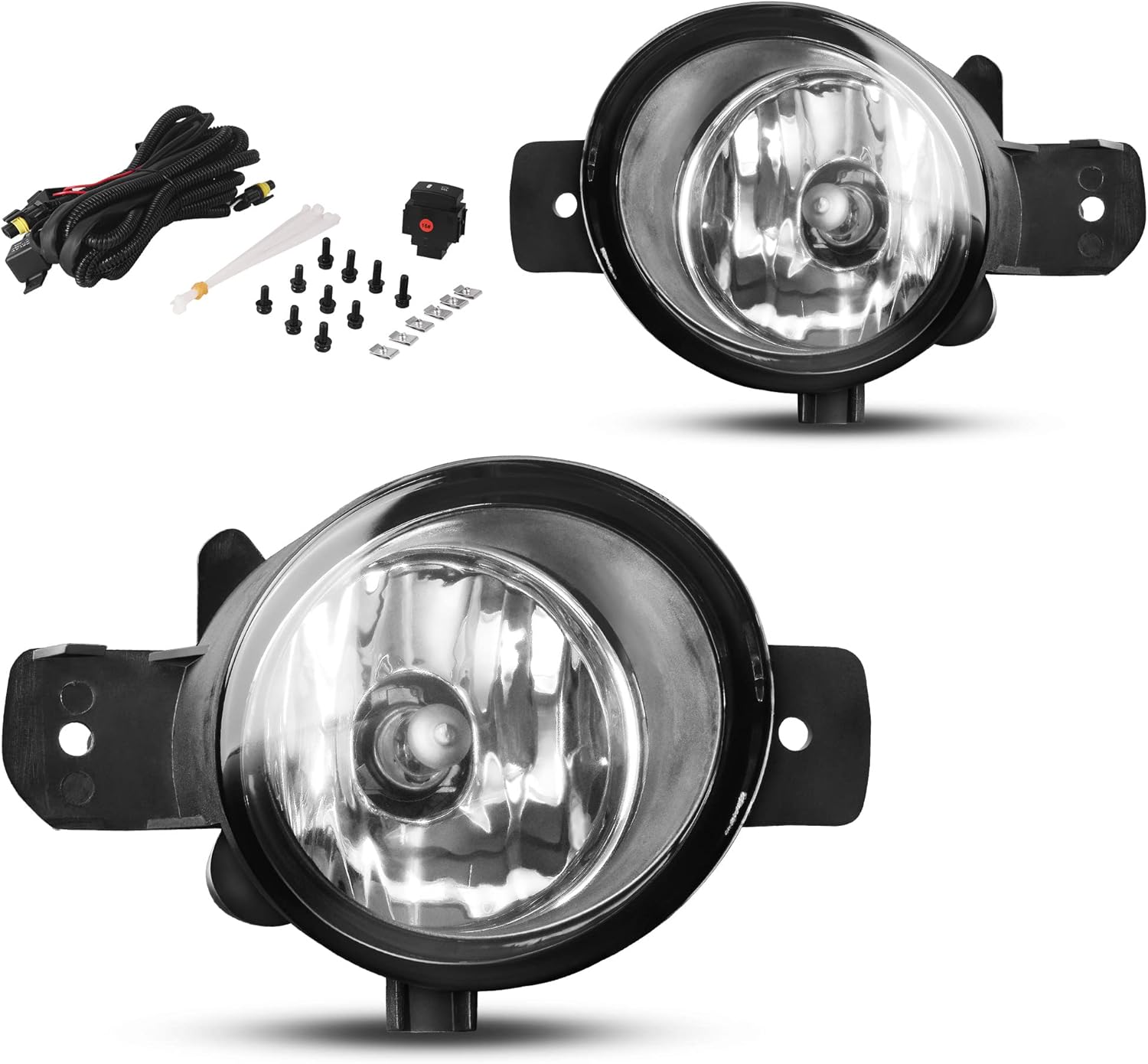 YITAMOTOR Fog Lights Assembly for 2014-2016 Rogue & Versa Note SV/SL models
