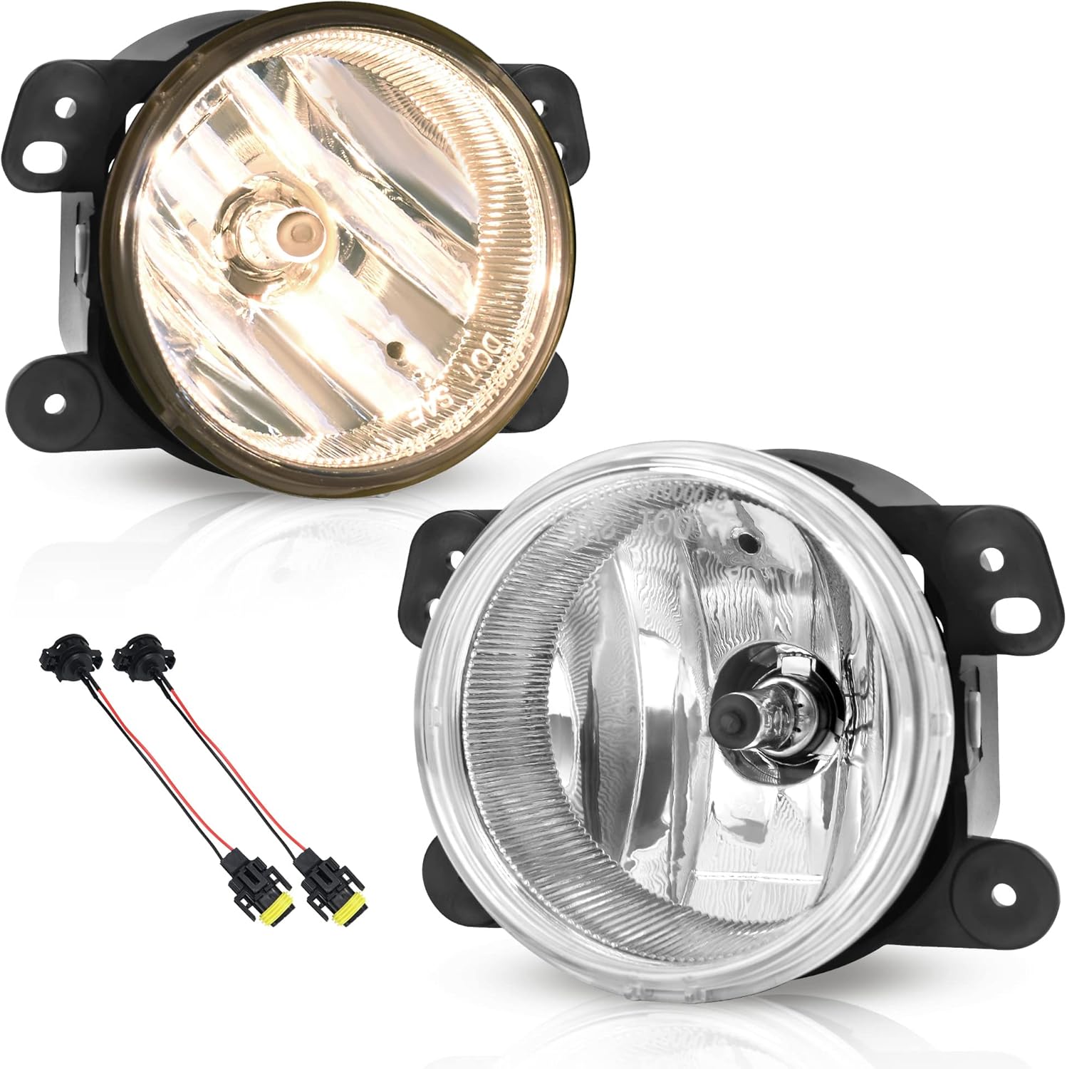 YITAMOTOR fog lights designed for 2007-2009 Wrangler, 2005-2008 Dodge Magnum, 2009 Dodge Journey, and 2005-2010 Chrysler 300 (fits Touring models only)