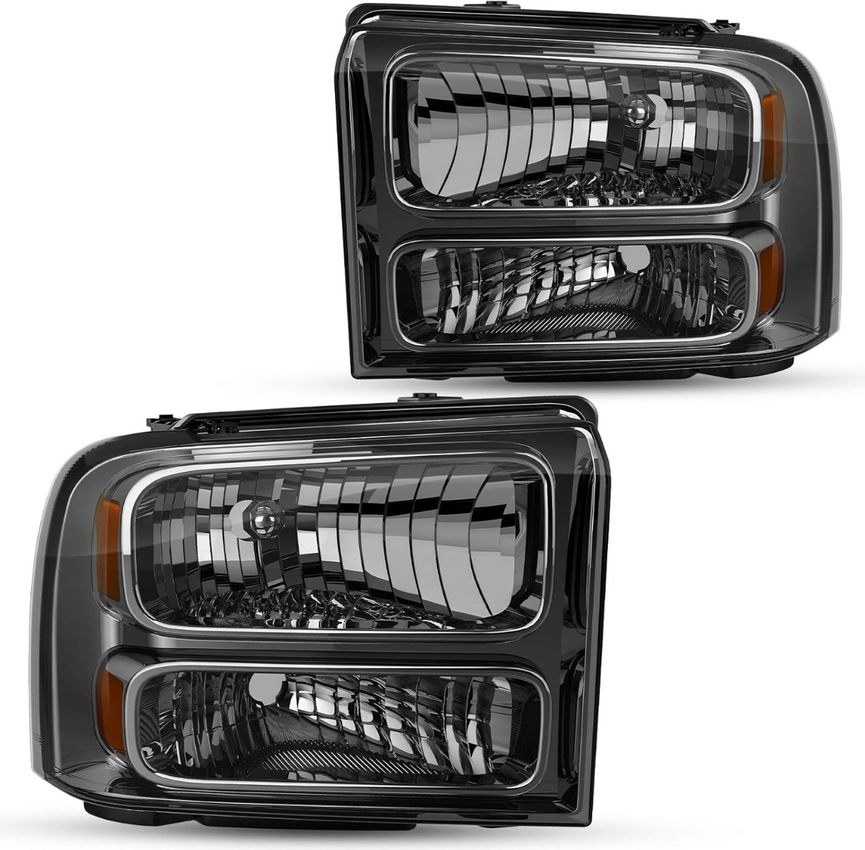 YITAMOTOR headlight assembly fits 2005-2007 Ford F250-F550 Super Duty and 2005 Ford Excursion, featuring OE projector design