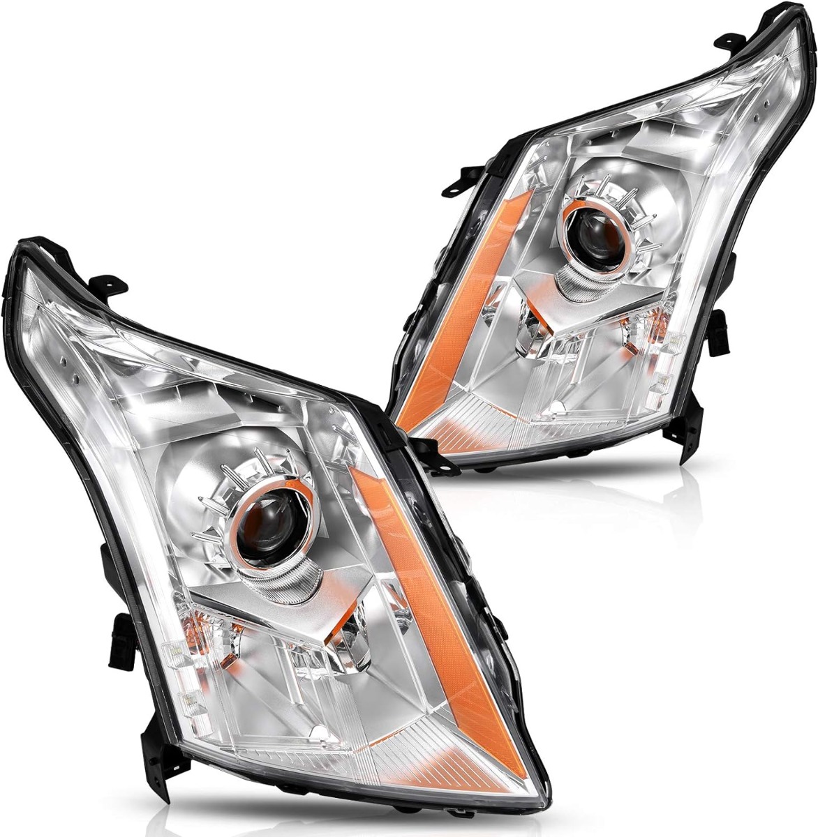 YITAMOTOR庐 Headlight Assembly for 2010-2016 Cadillac SRX, OE Projector Style (Both Sides)