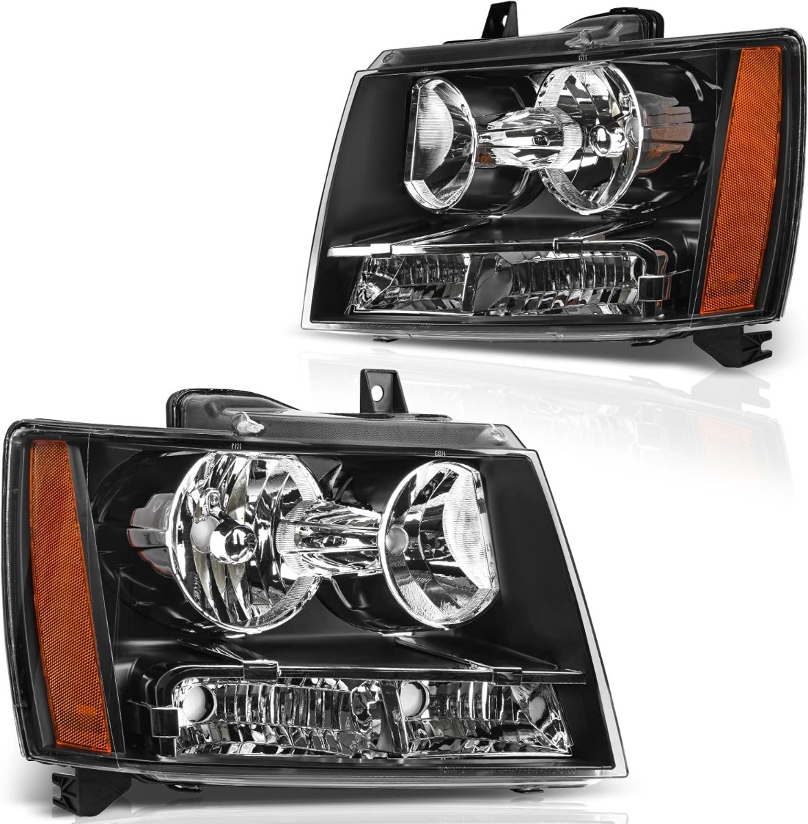 YITAMOTOR headlight assembly replacement for 2007-2014 Chevy Tahoe, Suburban and 2007-2013 Avalanche halogen models