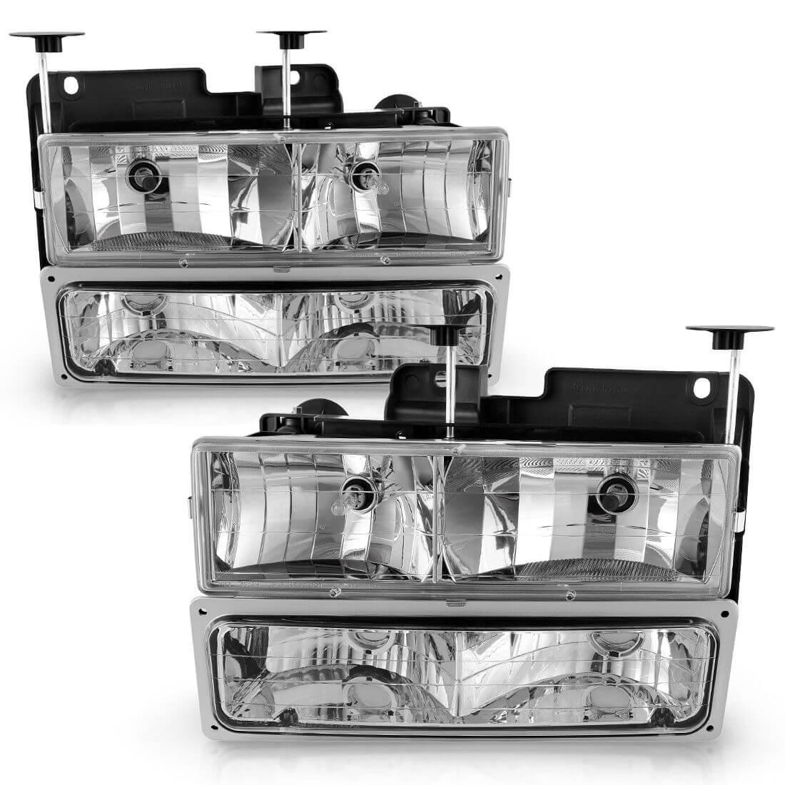 YITAMOTOR庐 Headlight Assembly with Bumper Lights Compatible with 1990-1999 Chevy C/K Suburban Silverado Tahoe Blazer GMC C/K Yukon Pickup Truck Headla

Rewritten:
YITAMOTOR庐 headlight and bumper light assembly fits 1990-1999 Chevy C/K Suburban Silverado Tahoe Blazer GMC C/K Yukon pickup trucks