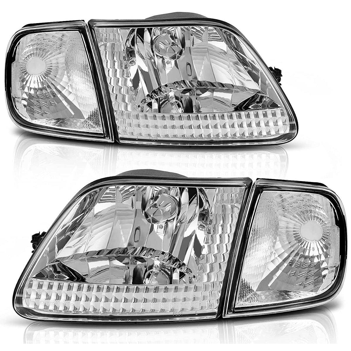 YITAMOTOR offers 1997-2003 Ford F-150 and 1997-2002 Ford Expedition headlight assemblies in chrome housing for pickup trucks