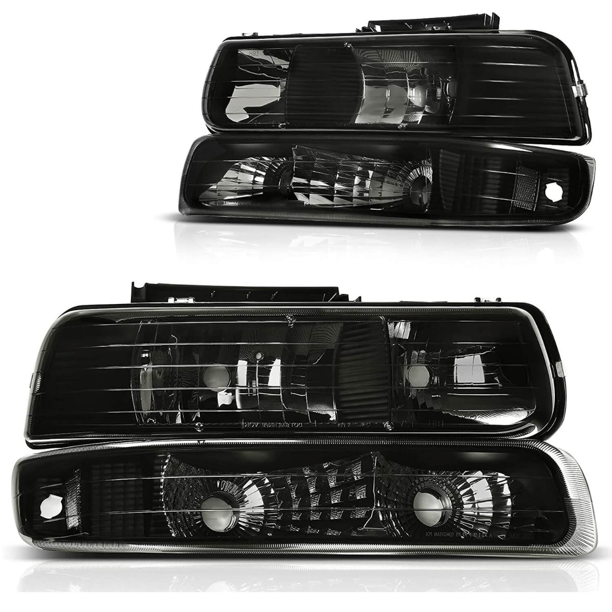 YITAMOTOR offers 1999-2002 Chevy Silverado and 2000-2006 Tahoe Suburban headlight assemblies with smoke lenses